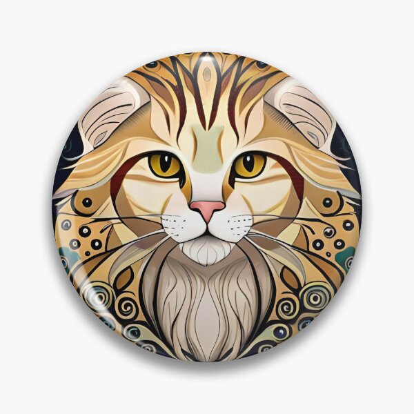 Item preview, gustav klimt cat designed and sold by SketchysDESIGNS.