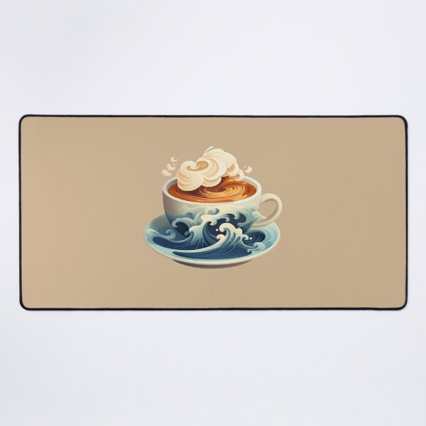 Item preview, Coffee cup with ocean waves designed and sold by bigmoments.