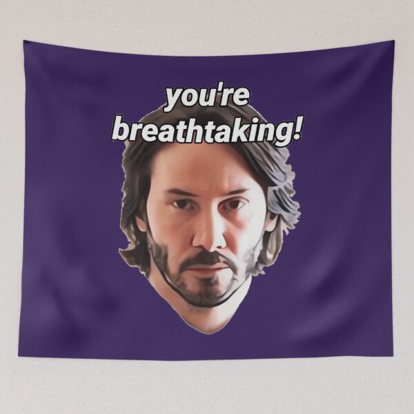 Item preview, keanu reeves you're breathtaking! 	 designed and sold by xhdnklaja89.