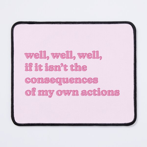 Item preview, well well well, if it isnt the consequences of my own actions Sticker designed and sold by sokoi.