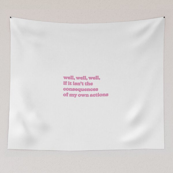 Item preview, well well well, if it isnt the consequences of my own actions Sticker designed and sold by sokoi.
