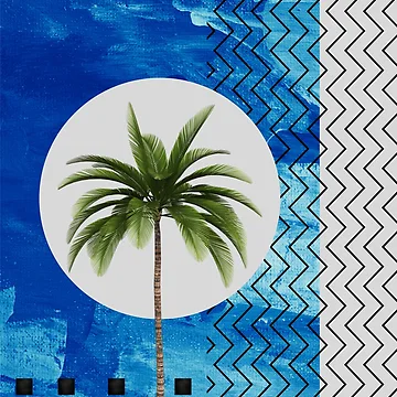 Artwork thumbnail, Abstract Palm Tree by RagWeasel