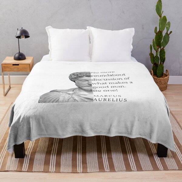 Item preview, Marcus Aurelius - No more round about discussion of what makes a good man. Be One! designed and sold by NateCF.