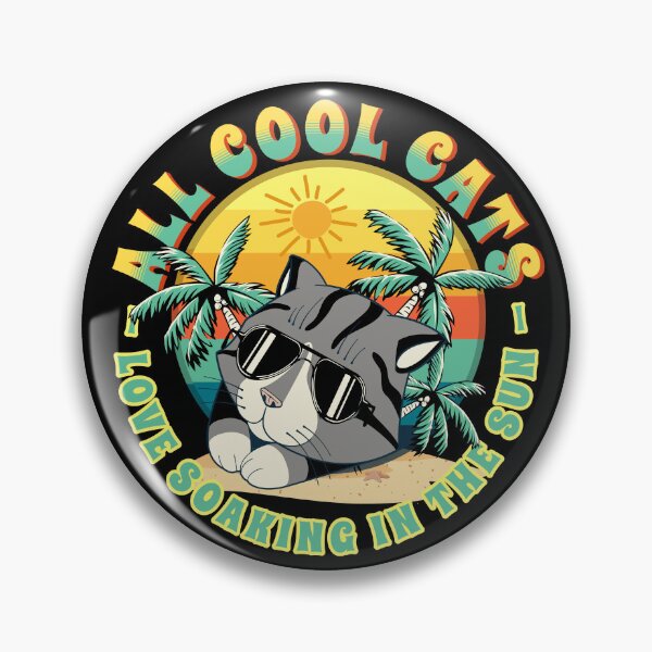 Item preview, Cool Cat Summer at the Beach Gift designed and sold by InkyGenies.