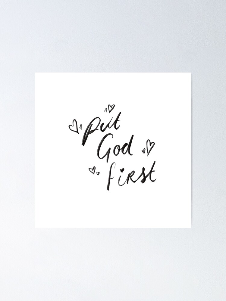 Christian Quote - Put God First