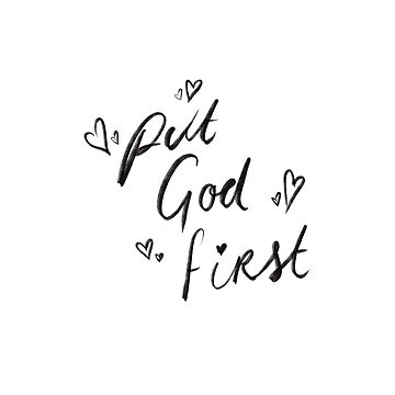 ●Put God First Put god first - Printable/Poster – WallMarvel