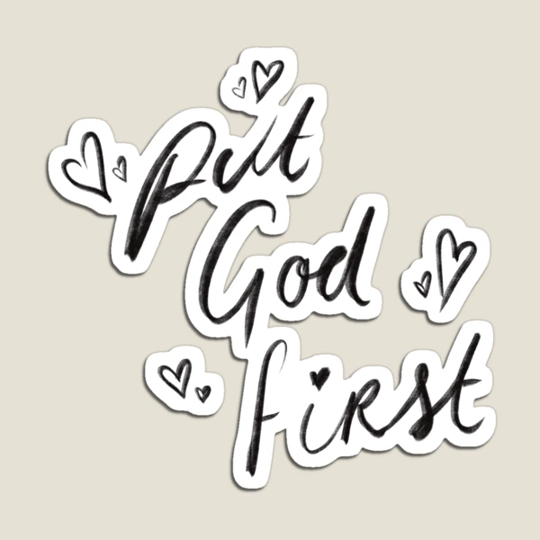Christian Quote - Put God First