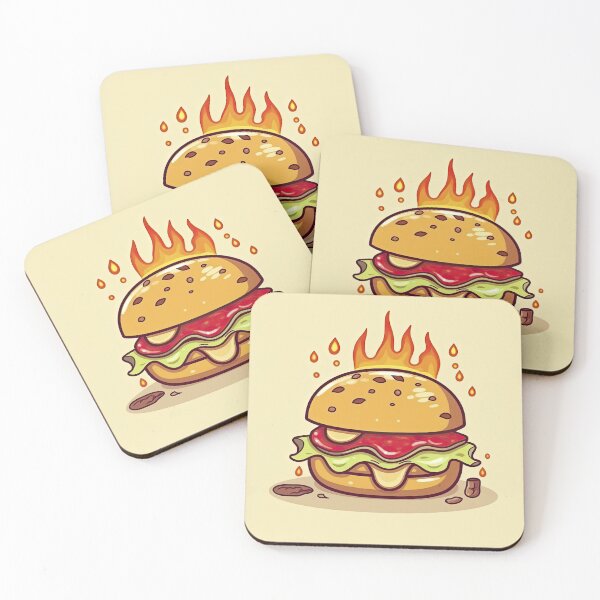 Item preview, Burger on Fire designed and sold by TheFullFantasy.