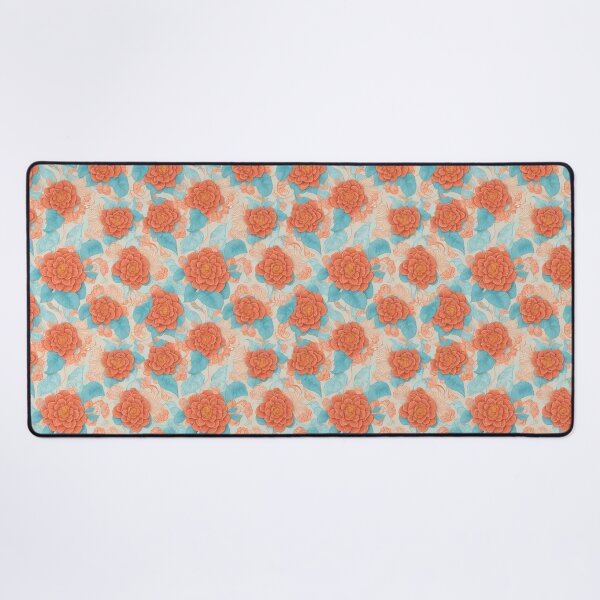 Item preview, Red Flowers Blue Leaves designed and sold by Islandadora.