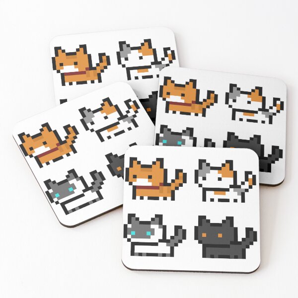 Item preview, Nekos 01 Pixel Art designed and sold by BeltsukiDesing.