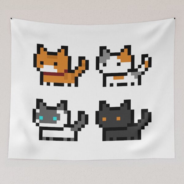 Item preview, Nekos 01 Pixel Art designed and sold by BeltsukiDesing.