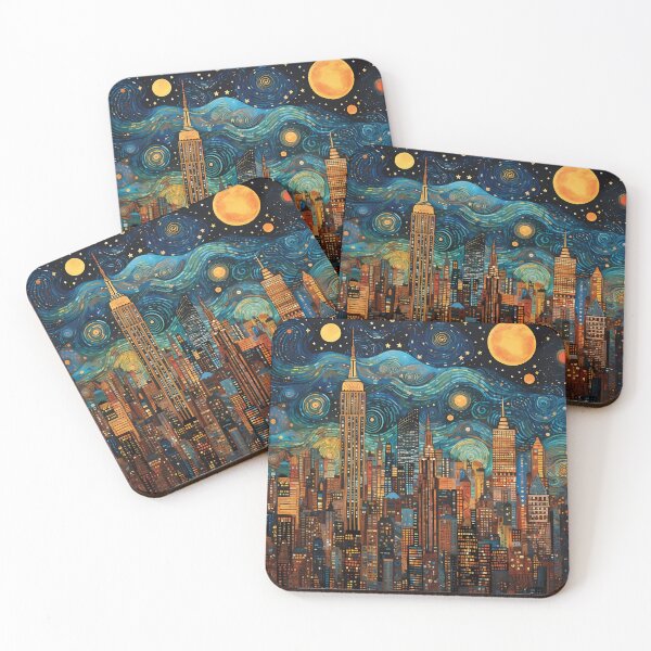 Item preview, New York by night : Aboriginal Art illustration designed and sold by DigitArtisan.