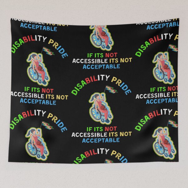 Item preview, Disability Pride Flag designed and sold by WoodburyLake.