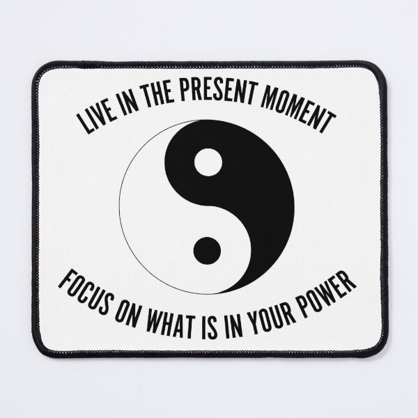 Aperçu de l'œuvre Yin Yang - Vivez le moment présent, concentrez-vous sur ce qui est en votre pouvoir créée et vendue par NateCF.