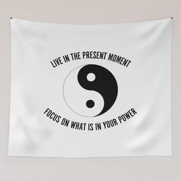 Item preview, Yin Yang - Live in the Present Moment, Focus on what is in your Power designed and sold by NateCF.