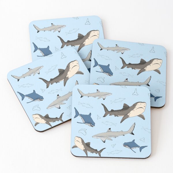 Item preview, Shark Trio 2 Pattern designed and sold by Trifles and Tricksters .