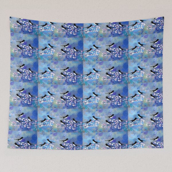 Item preview, Gray Blue and Purple Willie Wagtails designed and sold by CateJacobs.