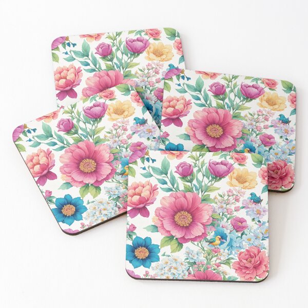 Item preview, Cute colorful flowers designed and sold by Neranchara.