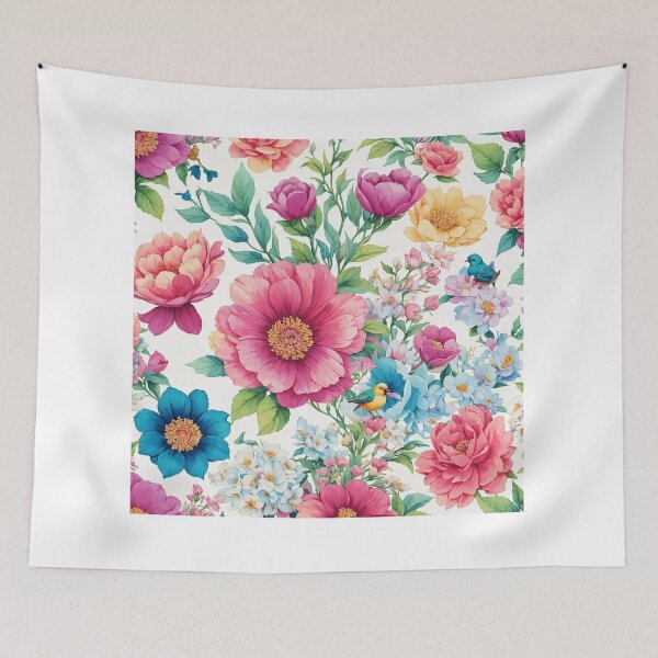 Item preview, Cute colorful flowers designed and sold by Neranchara.
