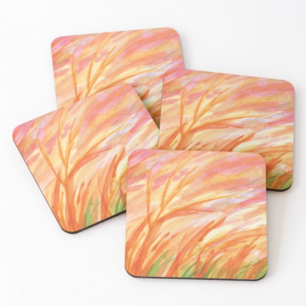 Item preview, Windblown Orange Grasses designed and sold by Alexandria Levin.