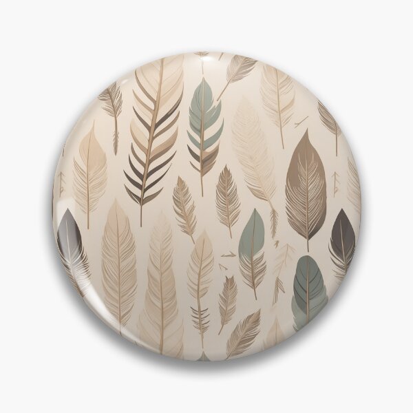 Item preview, Boho Feathers in neutral colors  designed and sold by humairadesigns1.