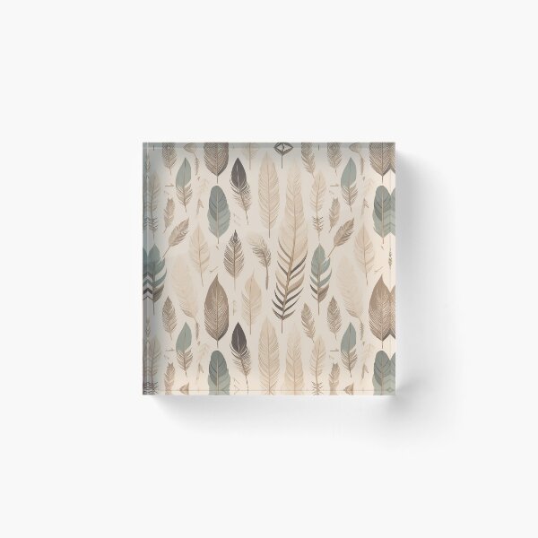 Item preview, Boho Feathers in neutral colors  designed and sold by humairadesigns1.