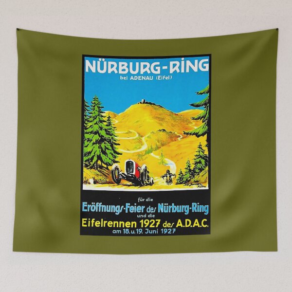 Item preview, NURBURG-RING  Vintage 1927 Auto Racing Advertising Print Art Print 	 designed and sold by qxfaxkzeun85.
