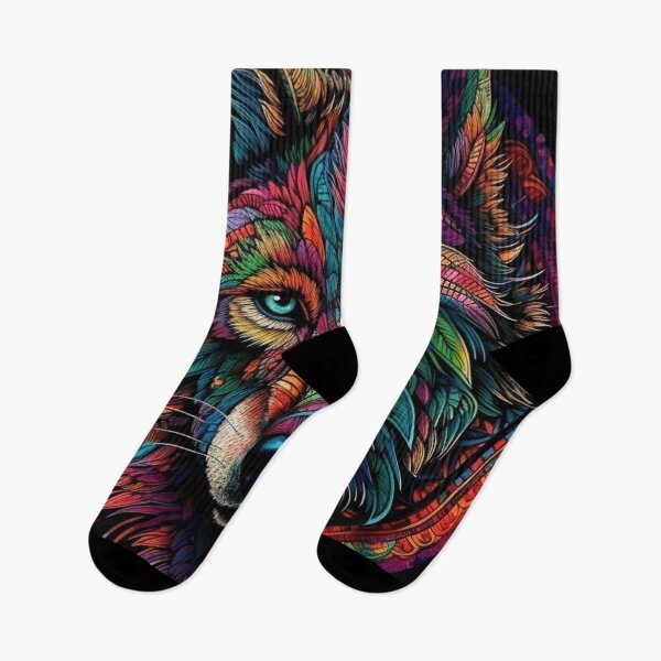 Item preview, ayahuasca wolf designed and sold by bysilvaart.