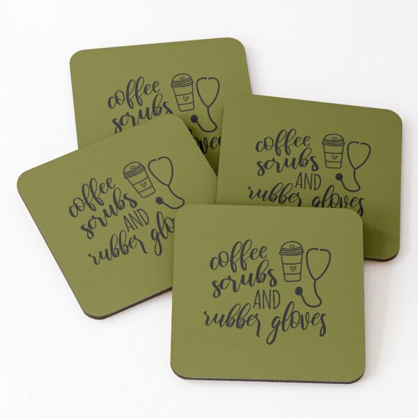 Item preview, Nurse Coffee Scrubs and Rubber Gloves 	 	 designed and sold by qxfaxkzeun85.
