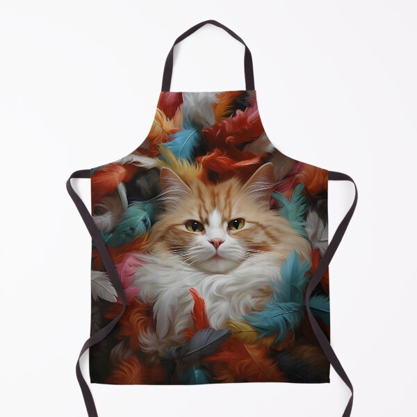 Item preview, All The Feathers Cat designed and sold by Justpurrs.
