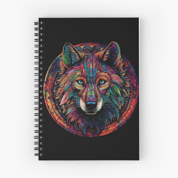 Aperçu de l'œuvre Loup Ayahuasca créée et vendue par bysilvaart.
