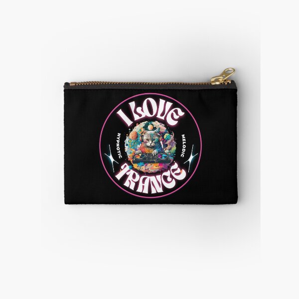 Aperçu de l'œuvre TRANCE - I Love Trance Cat (blanc/rose) créée et vendue par Discothreadz.