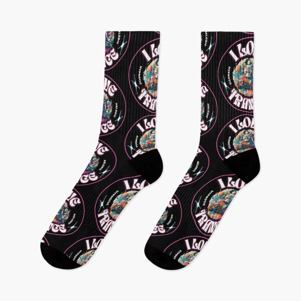 Item preview, TRANCE - I Love Trance Cat (blanco/rosa) designed and sold by Discothreadz.