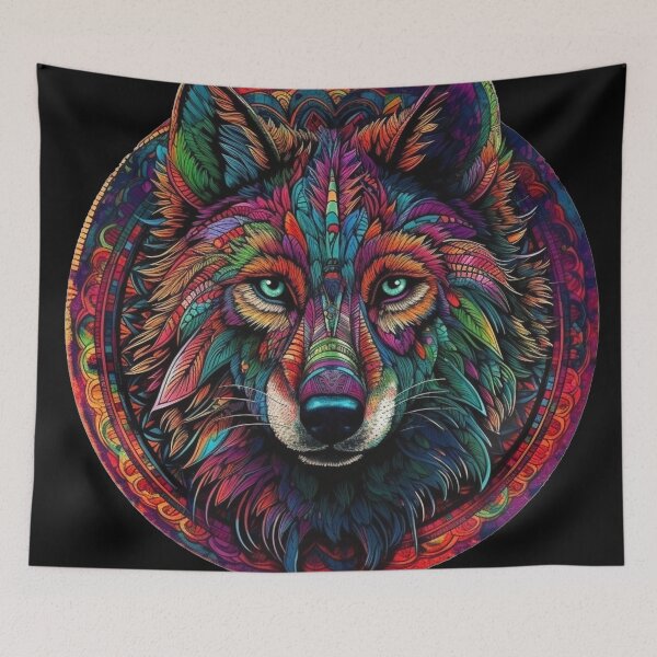 Artikelvorschau, Ayahuasca-Wolf entworfen und verkauft von bysilvaart.