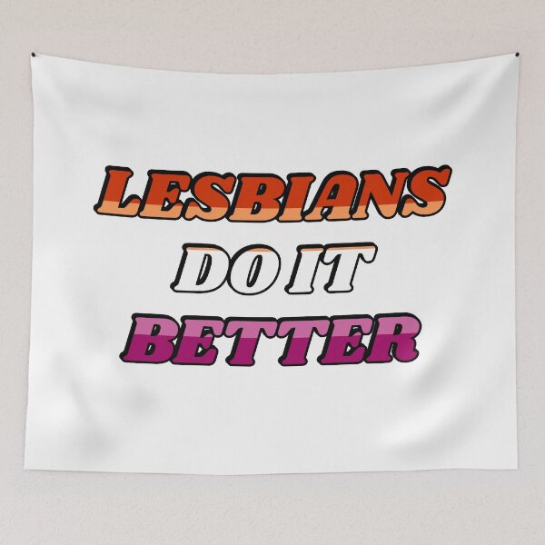Item preview, Lesbians do it better - Lesbian pride flag colors designed and sold by Inspirationmotivation.
