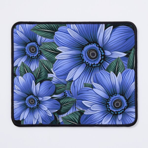Item preview, Cute Pastel Blue Hawaiian Hibiscus Flower Pattern designed and sold by IHeartArts.
