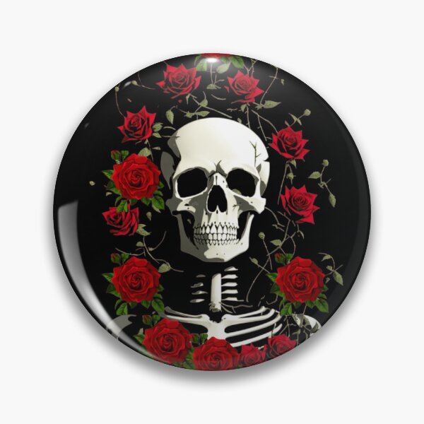 Item preview, Skeleton with Roses Design, Cool Skeleton Print on a Dark Background. designed and sold by TGAL2.