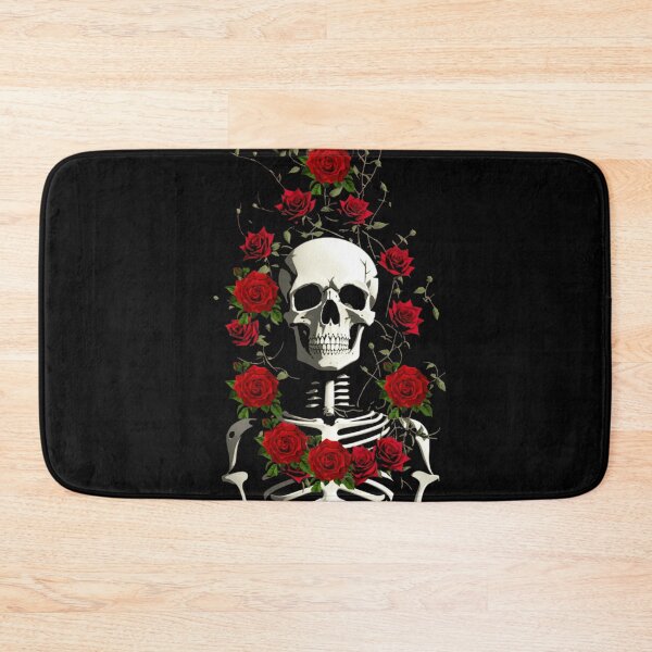 Item preview, Skeleton with Roses Design, Cool Skeleton Print on a Dark Background. designed and sold by TGAL2.