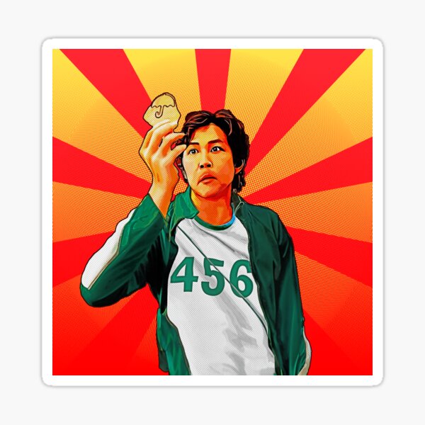 Item preview, SQUID GAME - The Man With the Umbrella (red/yellow) designed and sold by JakeMauiDesign.