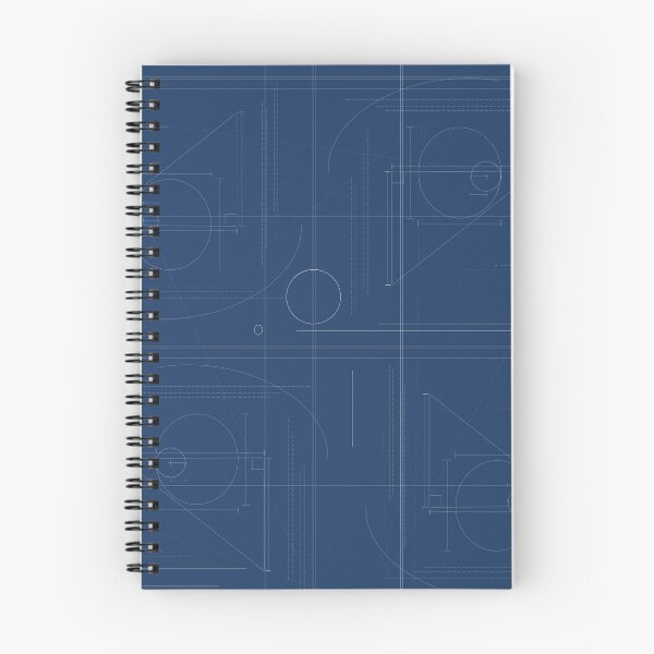 Item preview, Geometric Blueprint Pattern designed and sold by I-Am-Daley.