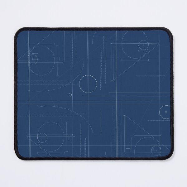 Item preview, Geometric Blueprint Pattern designed and sold by I-Am-Daley.