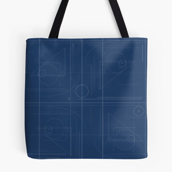 Item preview, Geometric Blueprint Pattern designed and sold by I-Am-Daley.
