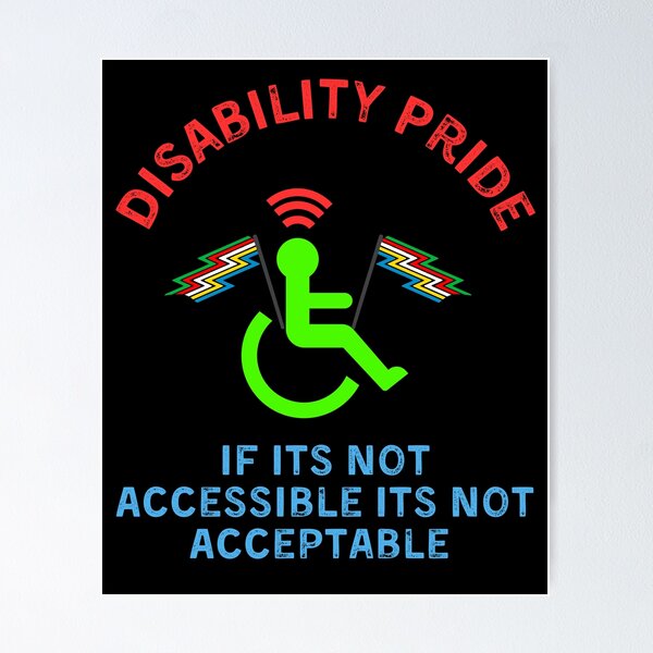 Item preview, Disability Pride Flag designed and sold by WoodburyLake.