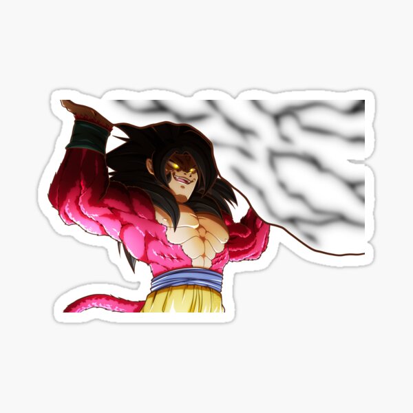 Goku Super Saiyan 4 Sticker for Sale by qalandar92