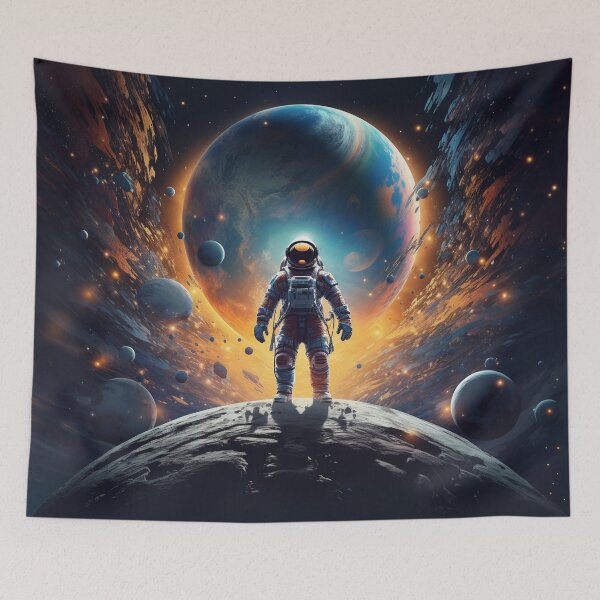 Item preview, Abstract austronaut designed and sold by Carbon-Beaver.