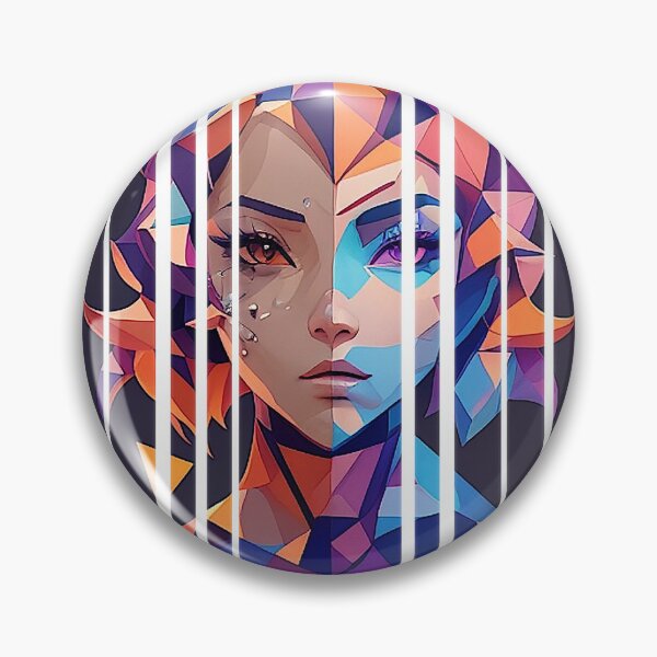 Item preview, A beautiful woman in geometric design designed and sold by njokindegwa.