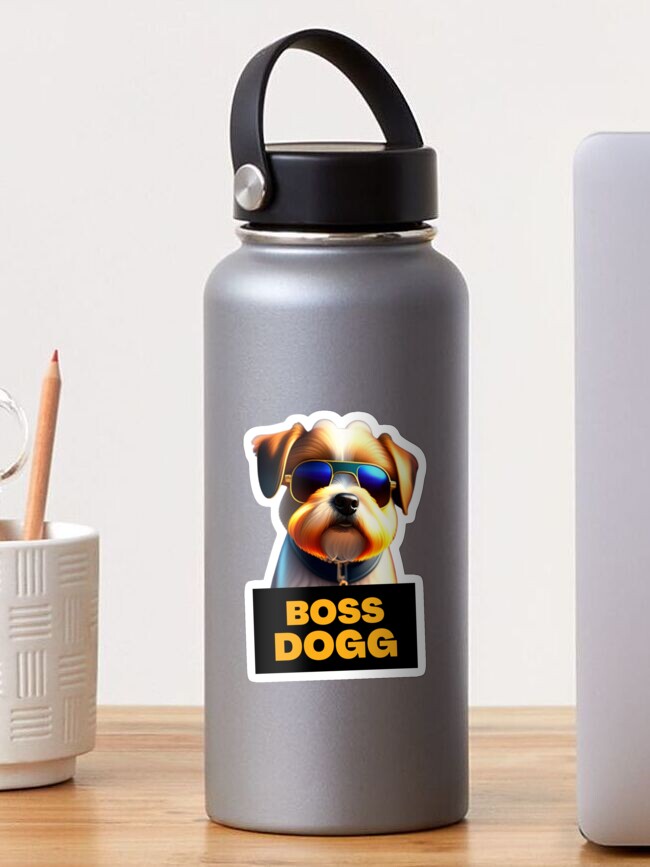 Thumbnail 1 of 3, Sticker, Stylish Dog designed and sold by MxDesign-RJ.