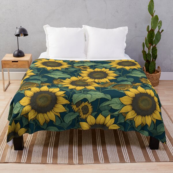Item preview, Sunflowers in the filed designed and sold by humairadesigns1.