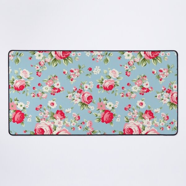 Item preview, Pretty White Floral Vintage Roses Pattern designed and sold by Sir Meow Meow.