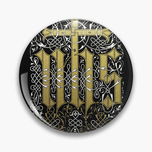 Item preview, Fancy Scrollwork Vintage IHS Christogram designed and sold by Pixelchicken.